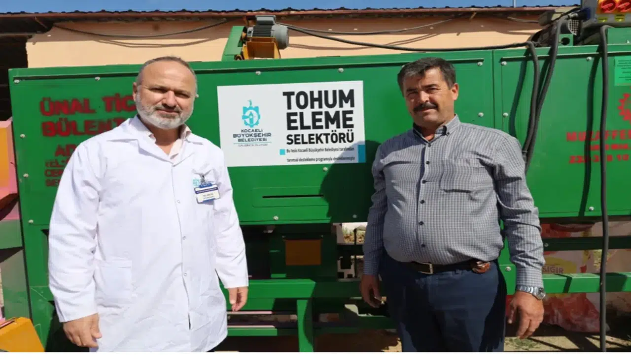 Kocaeli Büyükşehir Belediyesi’nden Çiftçiye Dev Destek: Mobil Selektör Makinesiyle Tohum Eleme Dönemi Başladı
