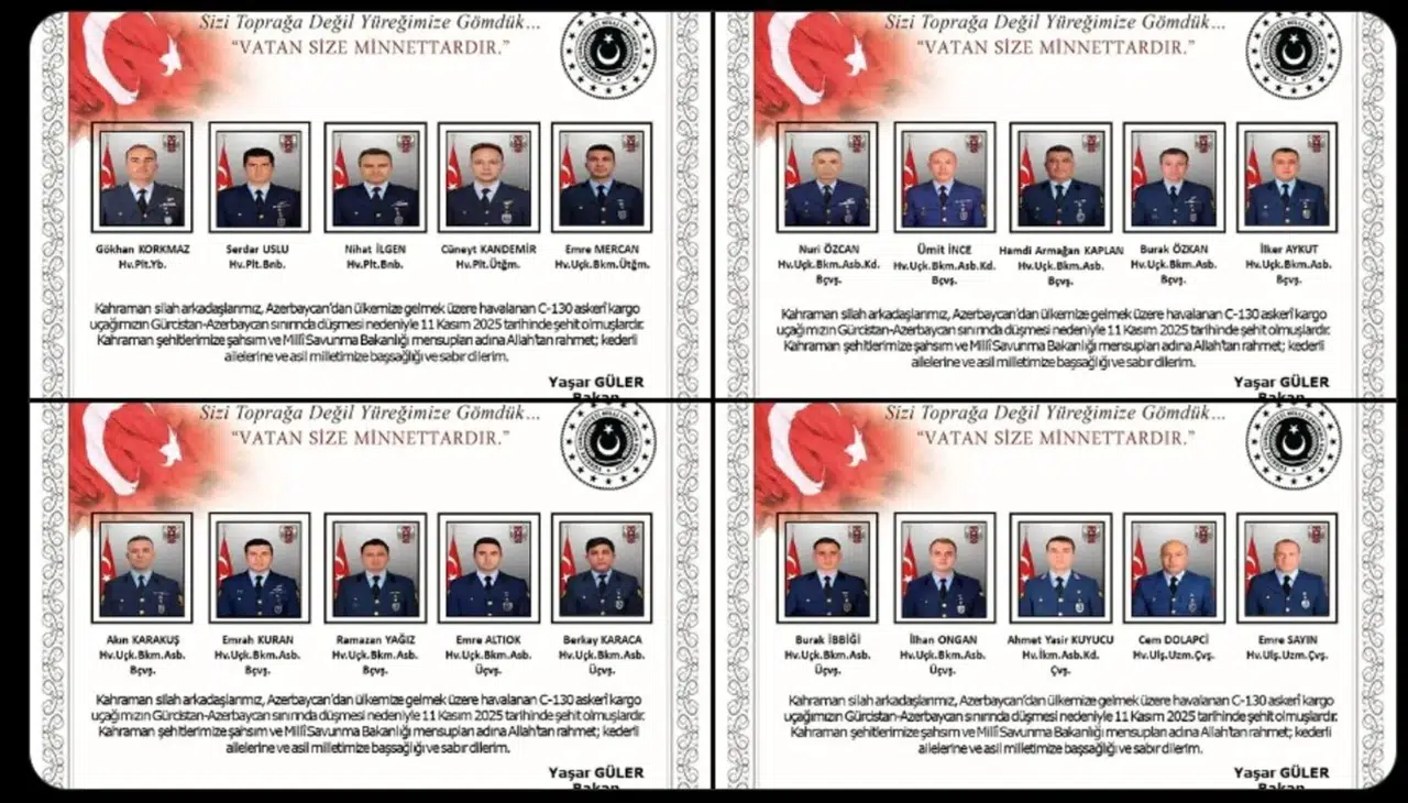 Gürcistan’da Türk Askeri Uçağı Düştü: 20 Kahraman Şehit Oldu