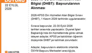 2026 KPSS Din Hizmetleri Sınav Yerleri Ne Zaman Açıklanacak?