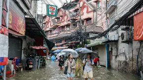 Bangkok'ta Sağanak Yağışların Sonuçları