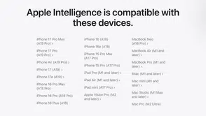 Siri AI ve Apple Intelligence Desteği
