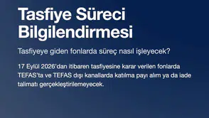 Fon tasfiyesi sürecine ilişkin gelişmeler