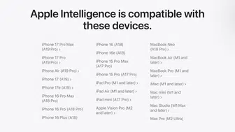 Siri AI ve Apple Intelligence Desteği