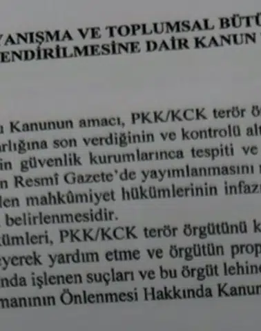 Çerçeve yasa komisyondan geçti
