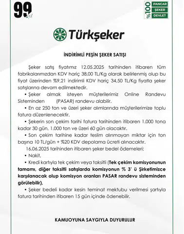 Türkşeker 182 İşçi Alacak! Başvuru Tarihleri Açıklandı