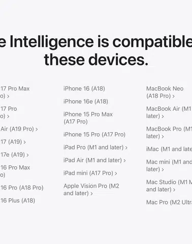 Siri AI ve Apple Intelligence Desteği