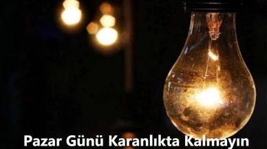 Pazar Günü Karanlıkta Kalmayın! Kocaeli Elektrik Kesintisi Olacak Mahallelerin Tam Listesi