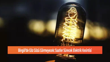 Bingöl’de Göz Gözü Görmeyecek: Saatler Sürecek Elektrik Kesintisi