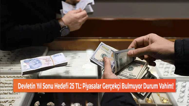 Devletin Yıl Sonu Hedefi 25 TL: Piyasalar Gerçekçi Bulmuyor Durum Vahim!