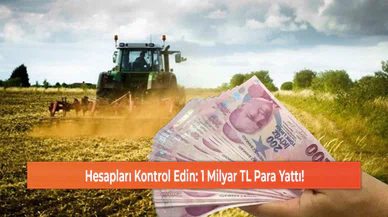 Hesapları Kontrol Edin: 1 Milyar TL Para Yattı!