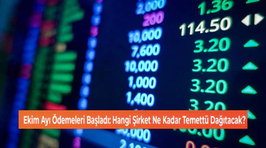 Ekim Ayı Temettü Gelirleri Dağıtılıyor: Hangi Şirket Ne Kadar Ödeyecek?