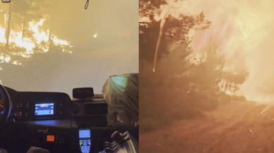 Buca'da Alevlerin İçinde Kalan Kahramanların Nefes Kesen Anları Kamerada