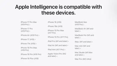 Siri AI ve Apple Intelligence Desteği