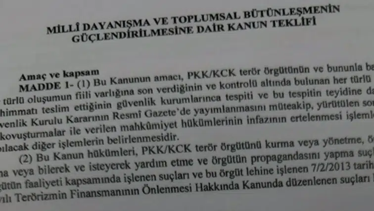 Çerçeve yasa komisyondan geçti
