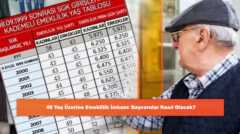 49 Yaş Üzerine Emeklilik İmkanı: Başvurular Nasıl Olacak?
