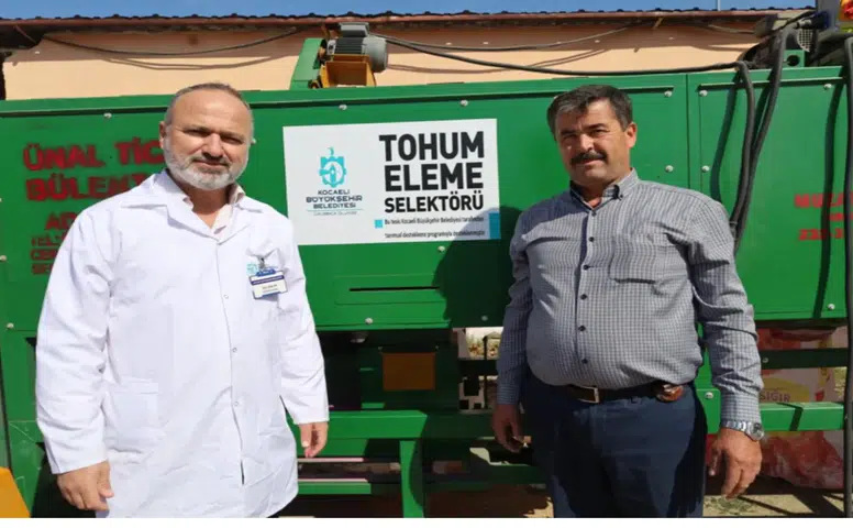 Kocaeli Büyükşehir Belediyesi’nden Çiftçiye Dev Destek: Mobil Selektör Makinesiyle Tohum Eleme Dönemi Başladı