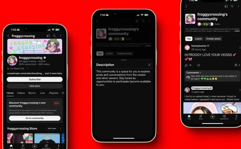 YouTube’da Büyük Dönüşüm: Topluluk Alanları ile Platform Sosyal Ağa Evriliyor