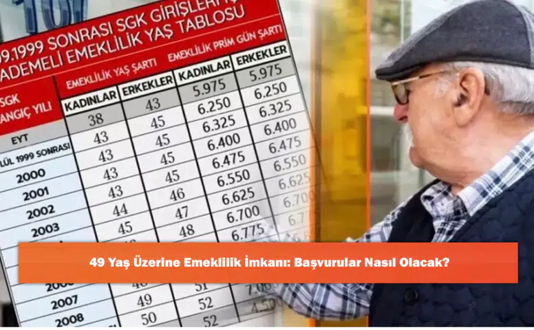 49 Yaş Üzerine Emeklilik İmkanı: Başvurular Nasıl Olacak?