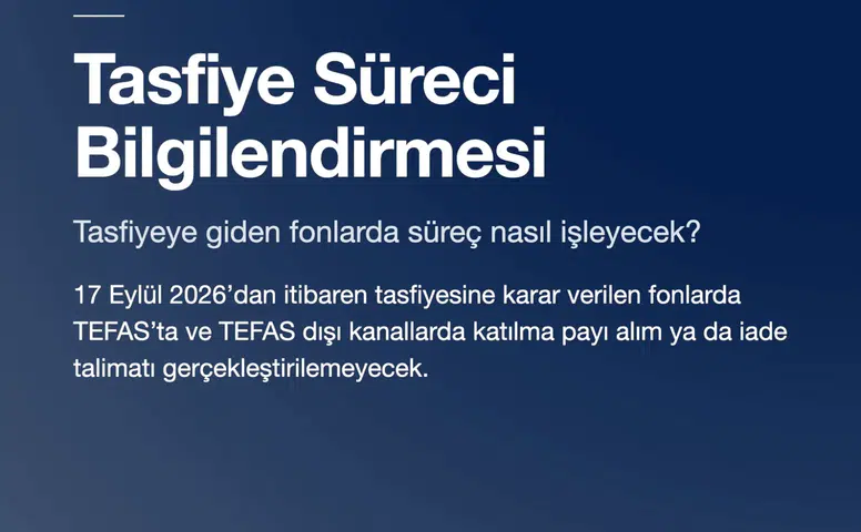 Fon tasfiyesi sürecine ilişkin gelişmeler